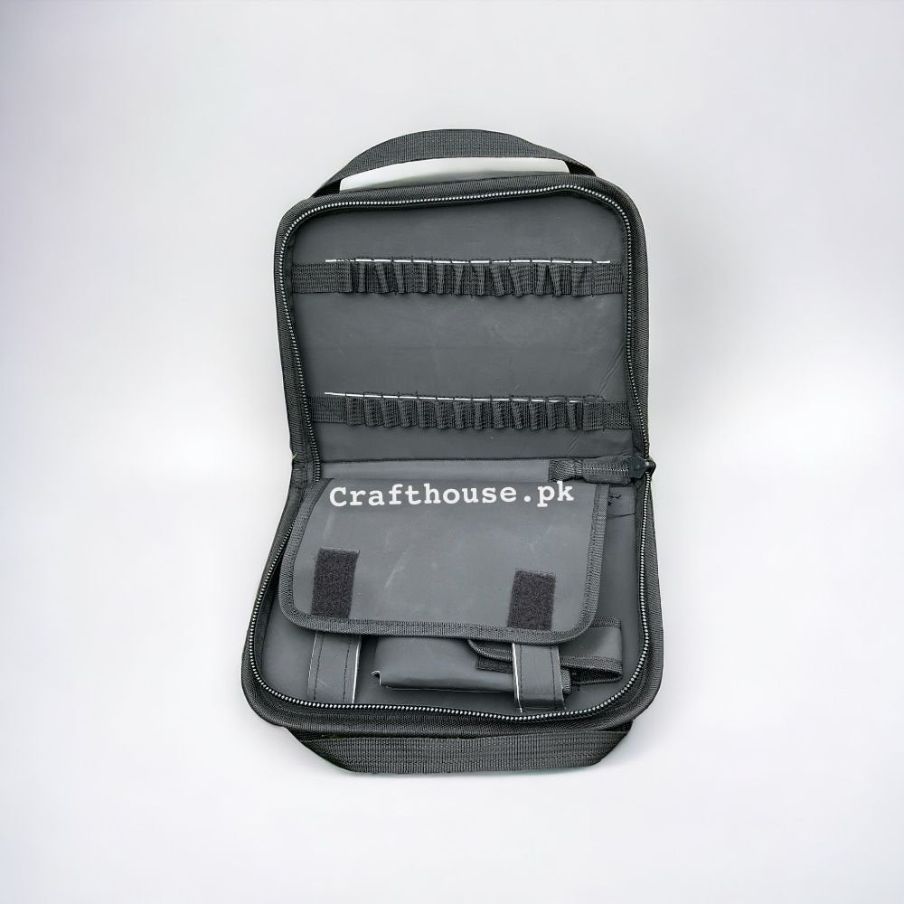 PISTOL LEATHER BAG UNIVERSAL PISTOL CARRY BAG WITH 1 SPARE MAGAZINE POUCH