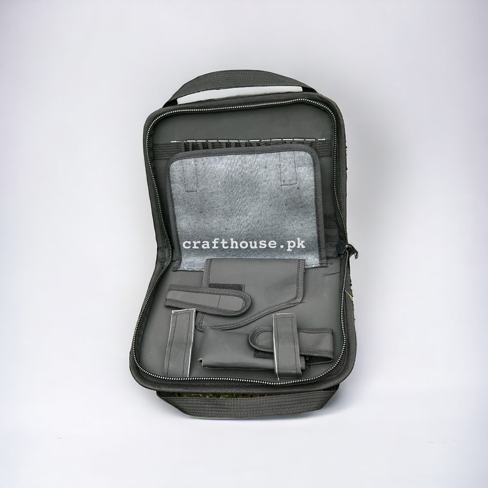 PISTOL LEATHER BAG UNIVERSAL PISTOL CARRY BAG WITH 1 SPARE MAGAZINE POUCH