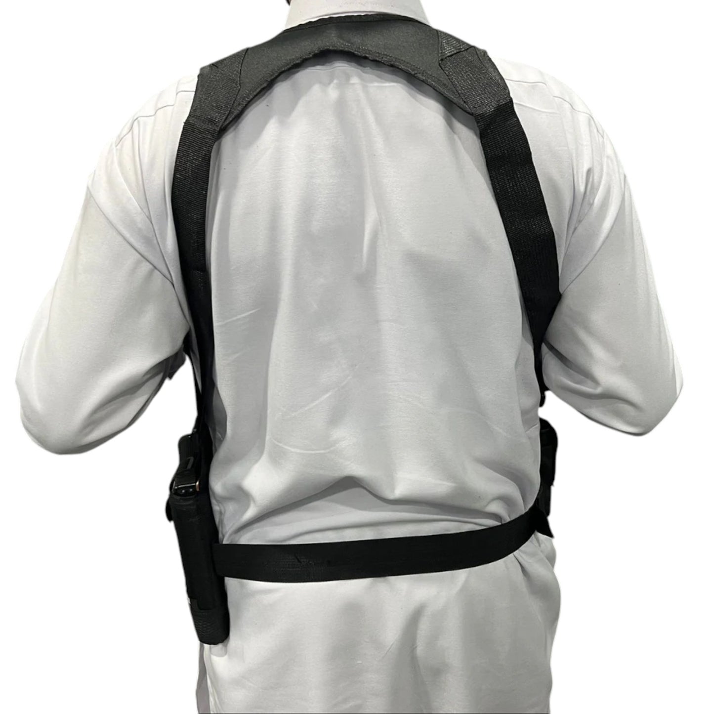 Parachute Nylon Double Shoulder Holster | Dual Mag Pouches, Pistol Holster & Integrated 20-Round Ammo Strips