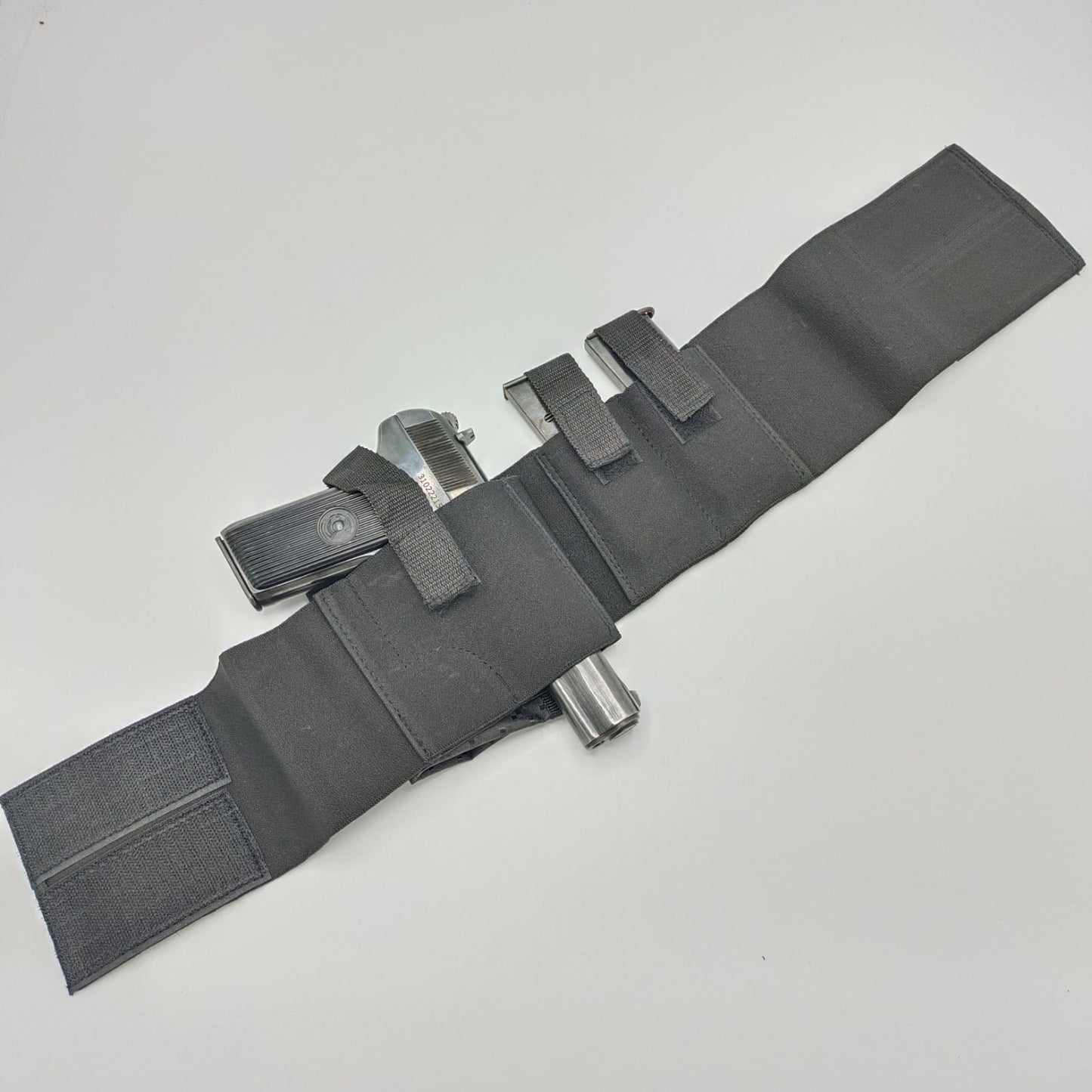 Belly Band Holster with 2 mag pouches and license pouch