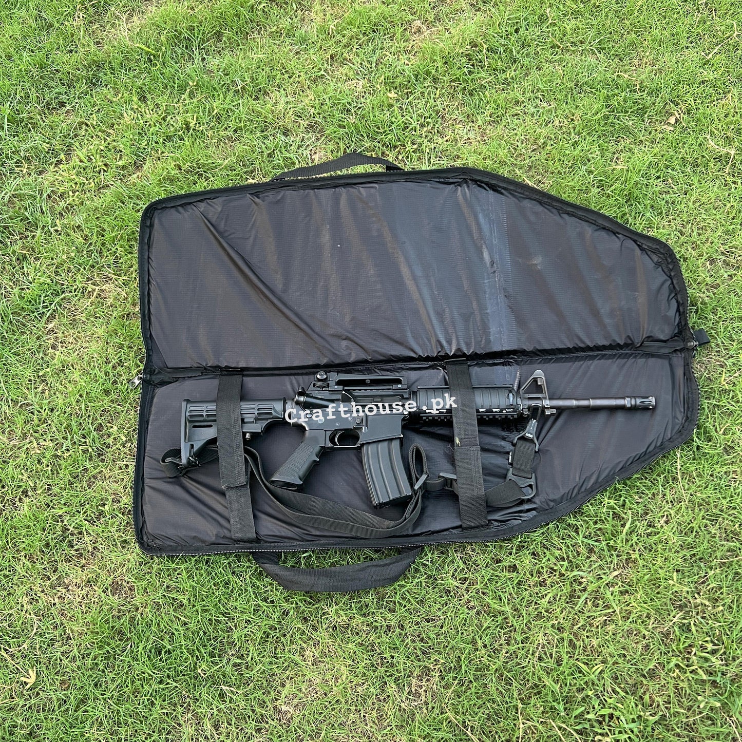 Foam-Padded Rifle Bag for M4, AK47, .223/.222 Rifles – Black