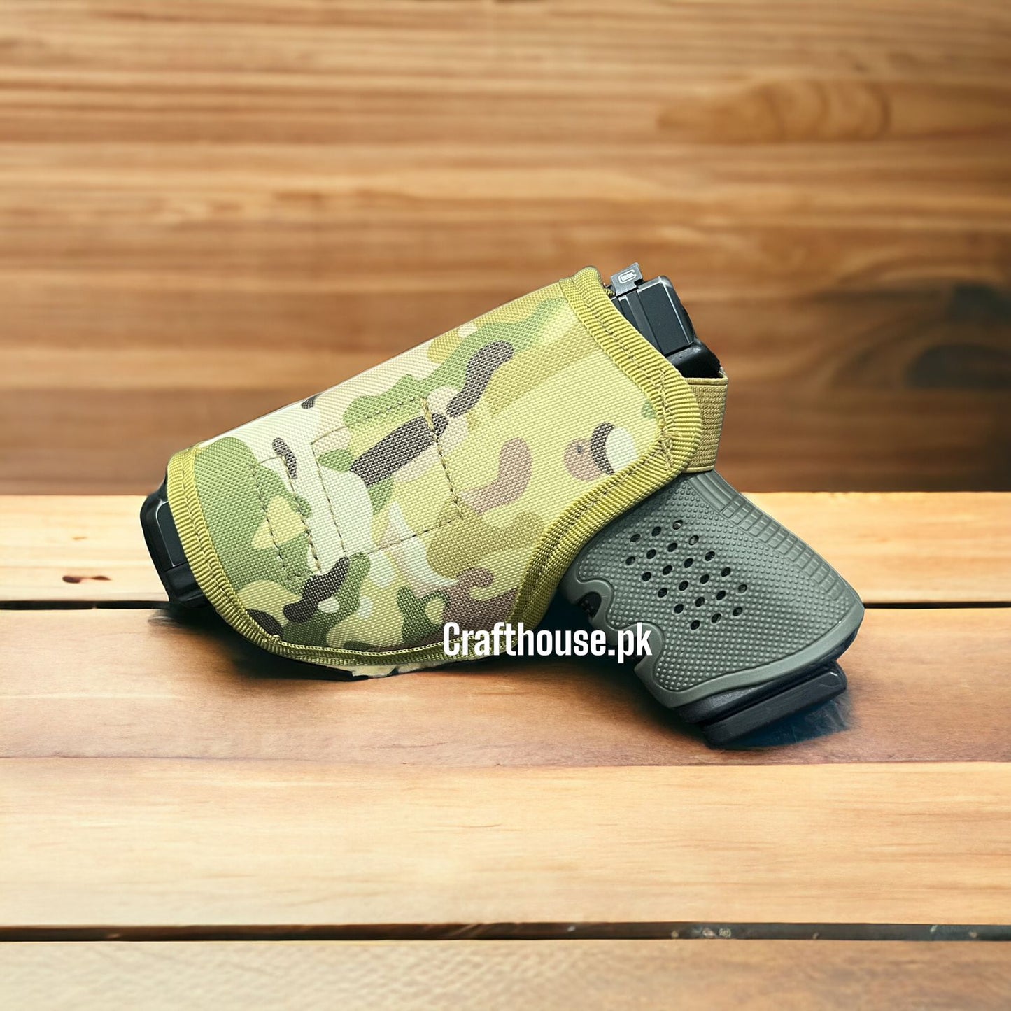 Inside Waistband Parachute Holster for 9mm Pistols – Available in Black, Yellow, and Camouflage