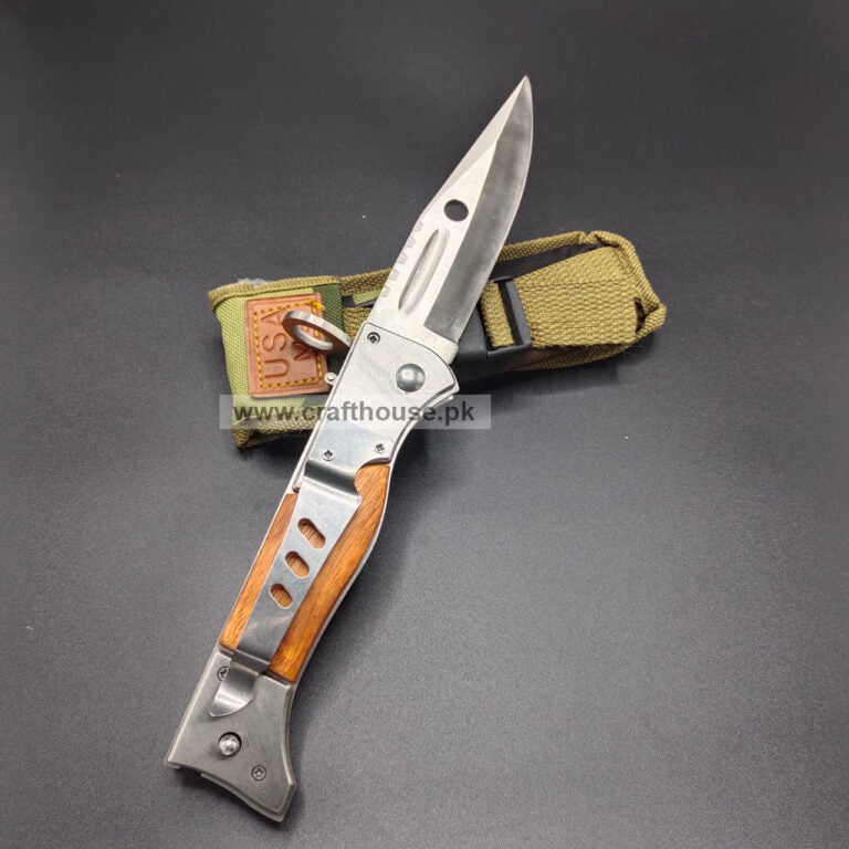 Ak-47 CCCP Survival Folding Knife Spring Loaded Folding Bayonet Medium size