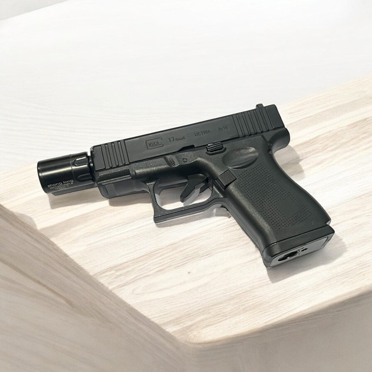 Glock Design Pistol Lighter – Refillable 5-Inch Metal Cigarette Lighter