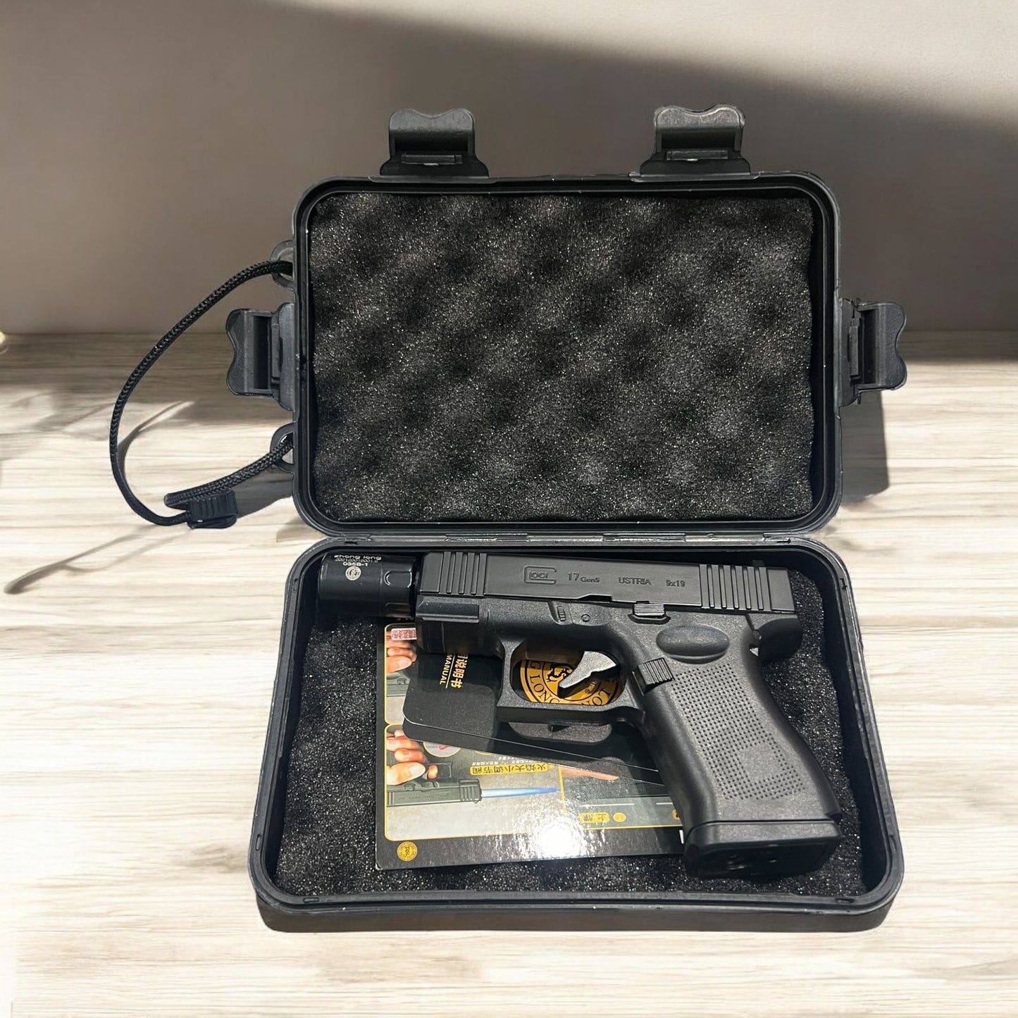 Glock Design Pistol Lighter – Refillable 5-Inch Metal Cigarette Lighter