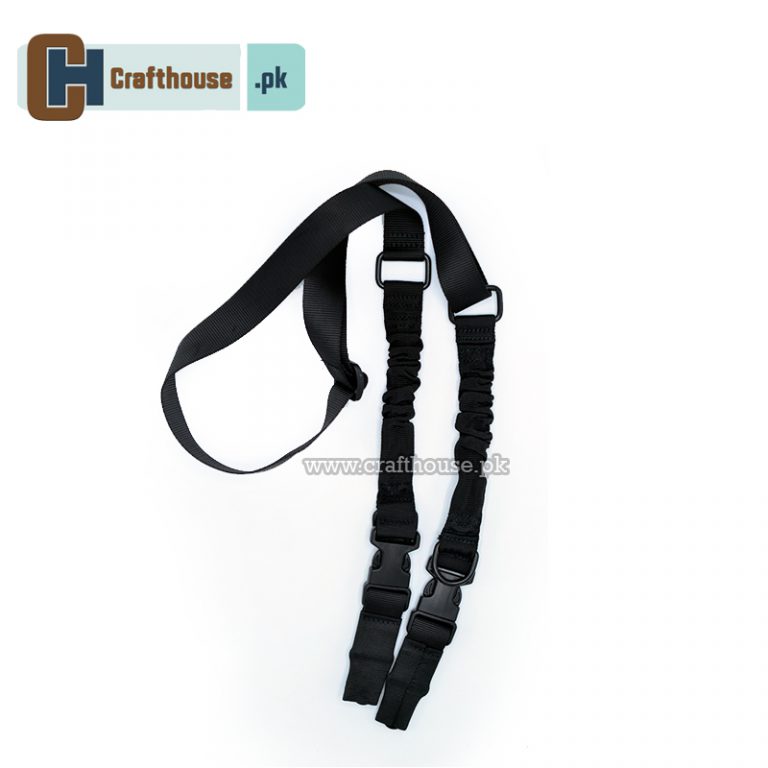 TWO POINT IMPORTED SLING WITH METAL HOOKS FOR AK47 M4 AR15 BLACK