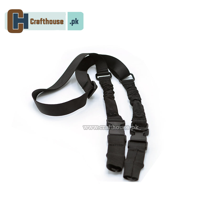 TWO POINT IMPORTED SLING WITH METAL HOOKS FOR AK47 M4 AR15 BLACK