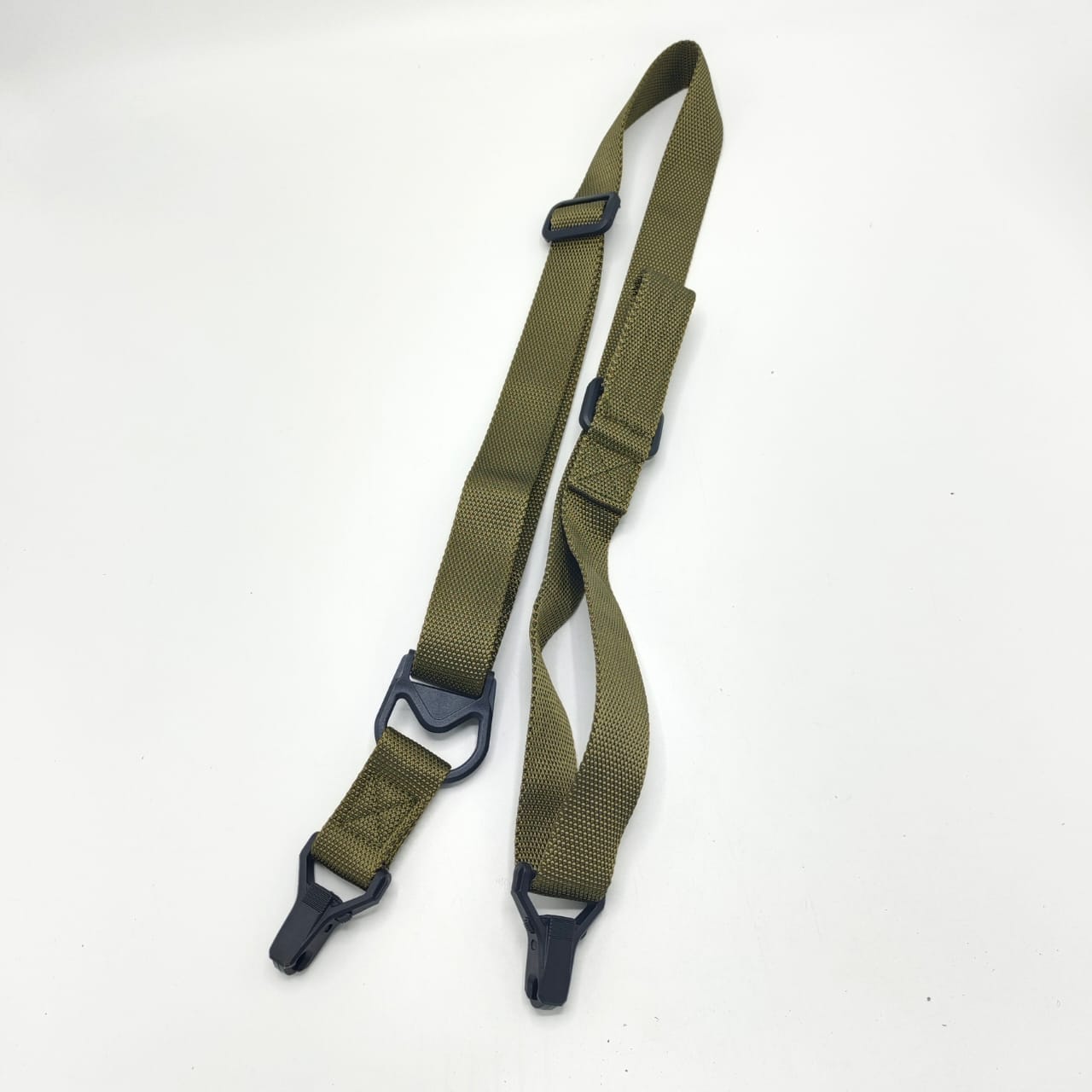 IMPORTED MULTI-MISSION TWO-POINT SLING FOR M4, AK47 – POLYMER BUCKLES- GREEN