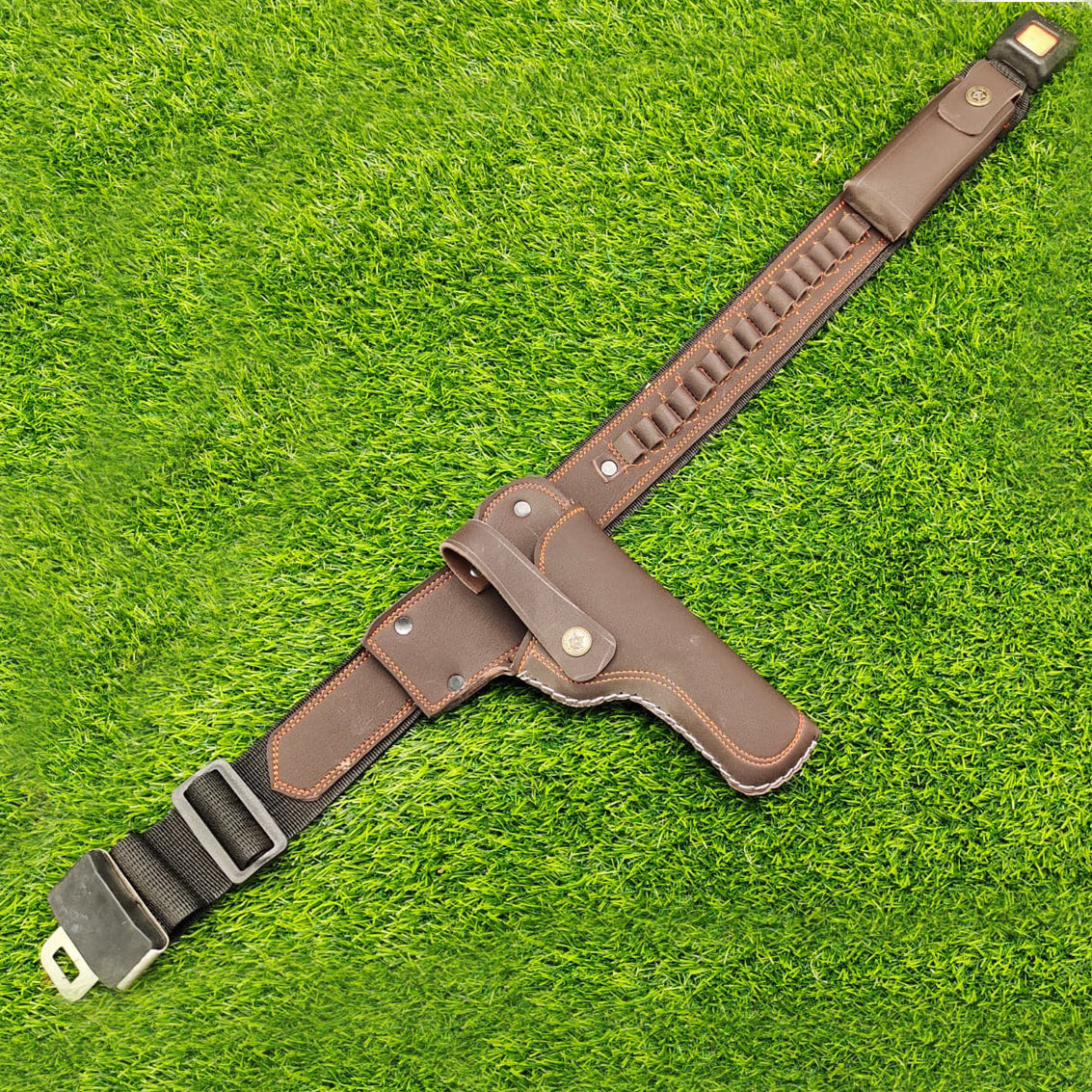 BELT HOLSTER FOR NORINCO 30 BORE 7 SHOT PISTOL WITH 1 SPARE MAG POUCH