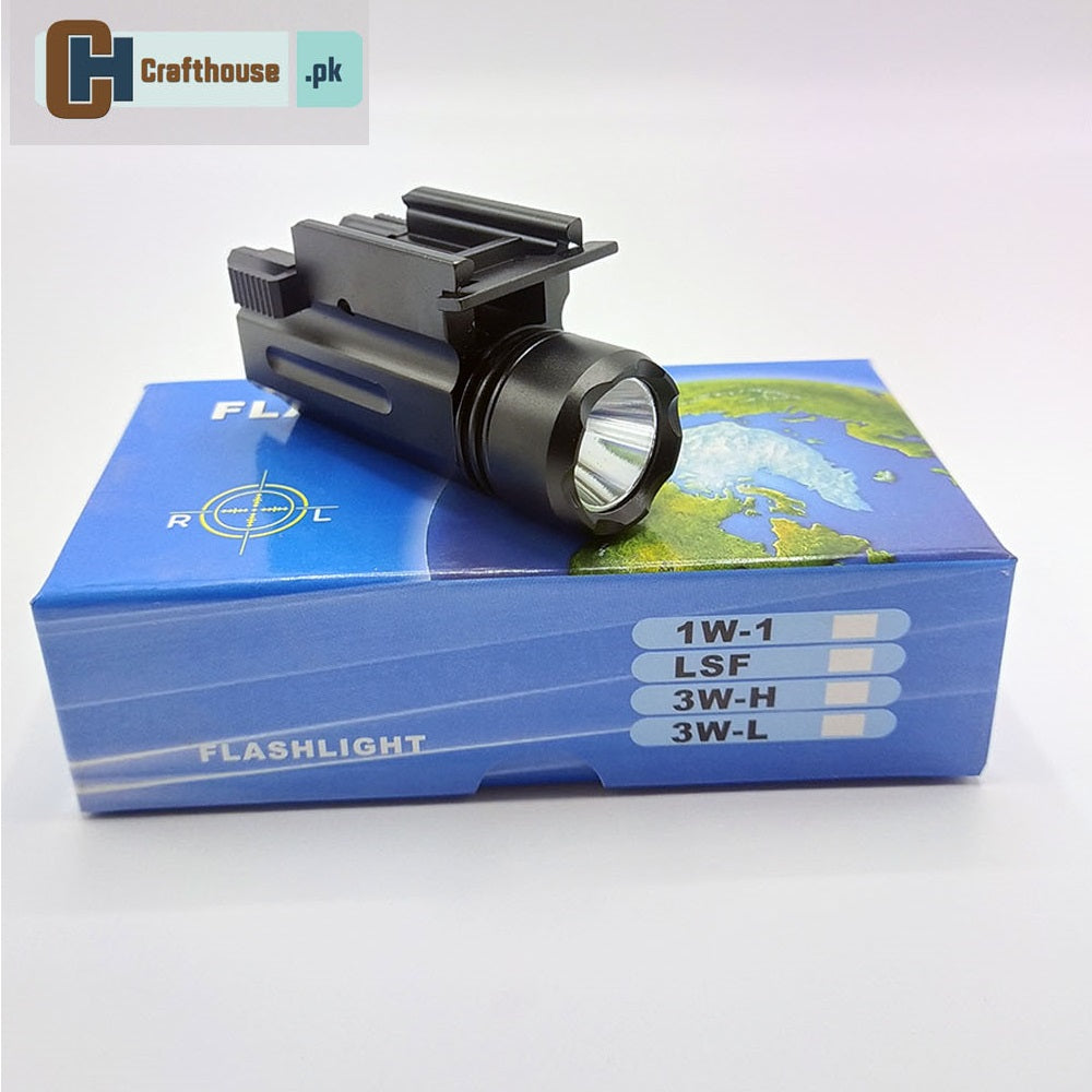 BRIGHT FLASHLIGHT TORCH FOR GLOCK 17 GEN 3 GEN 4 PISTOLS ALUMINIUM BODY