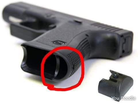 GLOCK FRAME INSERT GRIP PLUG FOR GEN 1-3, MODELS 17 19 21 22 23 – GLOCK ACCESSORIES FITS MID AND FULL SIZE GENERATION 1/2/3 MODELS FLUSH FIT PROTECTS