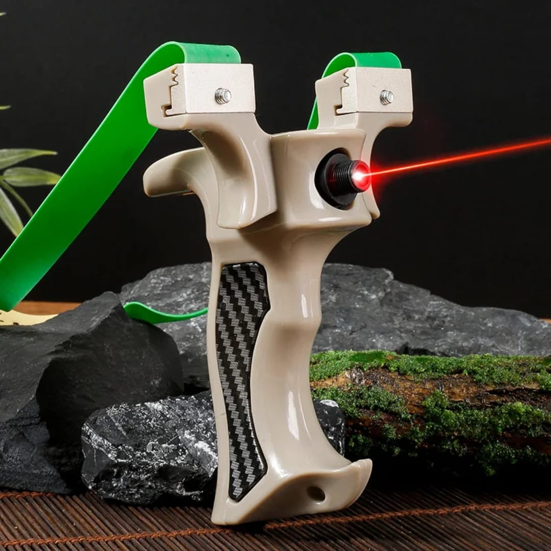Imported slingshot with laser