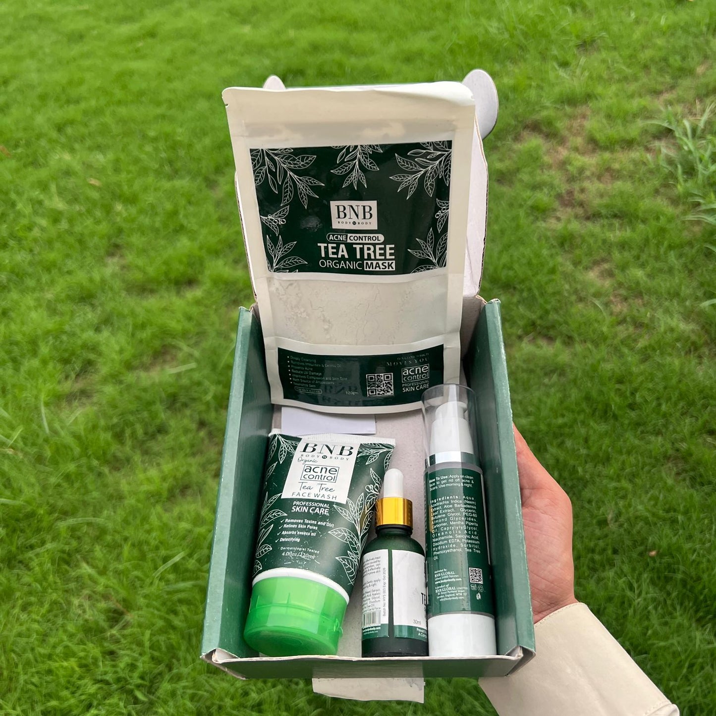 BNB organic tea tree acne control kit 4 in 1 kit