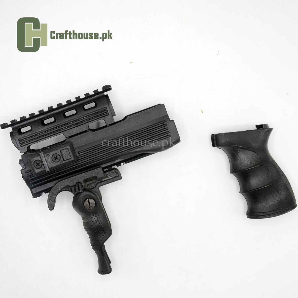4-PIECE SMG MODIFICATION KIT FOR AK47 – HANDGUARD, FOREGRIP, AND PISTOL GRIP IN BLACK