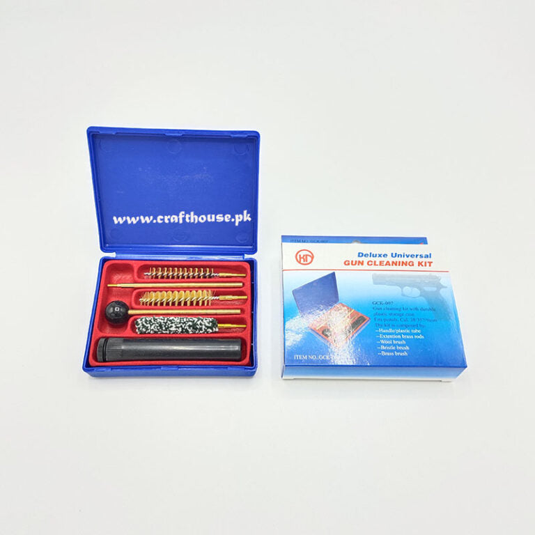 Pistol Cleaning Kit For 9mm pistols with brass and Cotton brushes