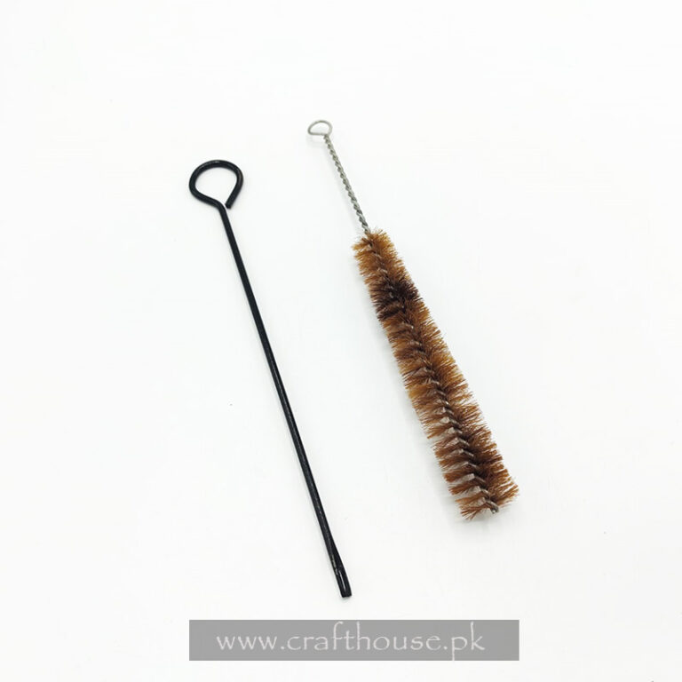 Pistol Barrel Cleaning Brush and Rod for 30 bore 9mm and .45 bore pistols