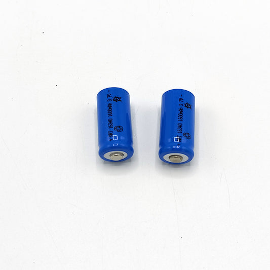 SMALL SIZE ICR 16340 RECHARGEABLE LI ION BATTERY 3.7V 1600MAH