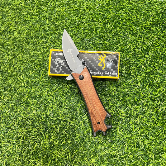 Browning X85 Folding pocket knife with wood handle