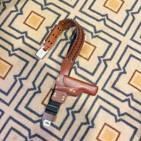 Leather belly belt for Norinco 30 bore 7 shot