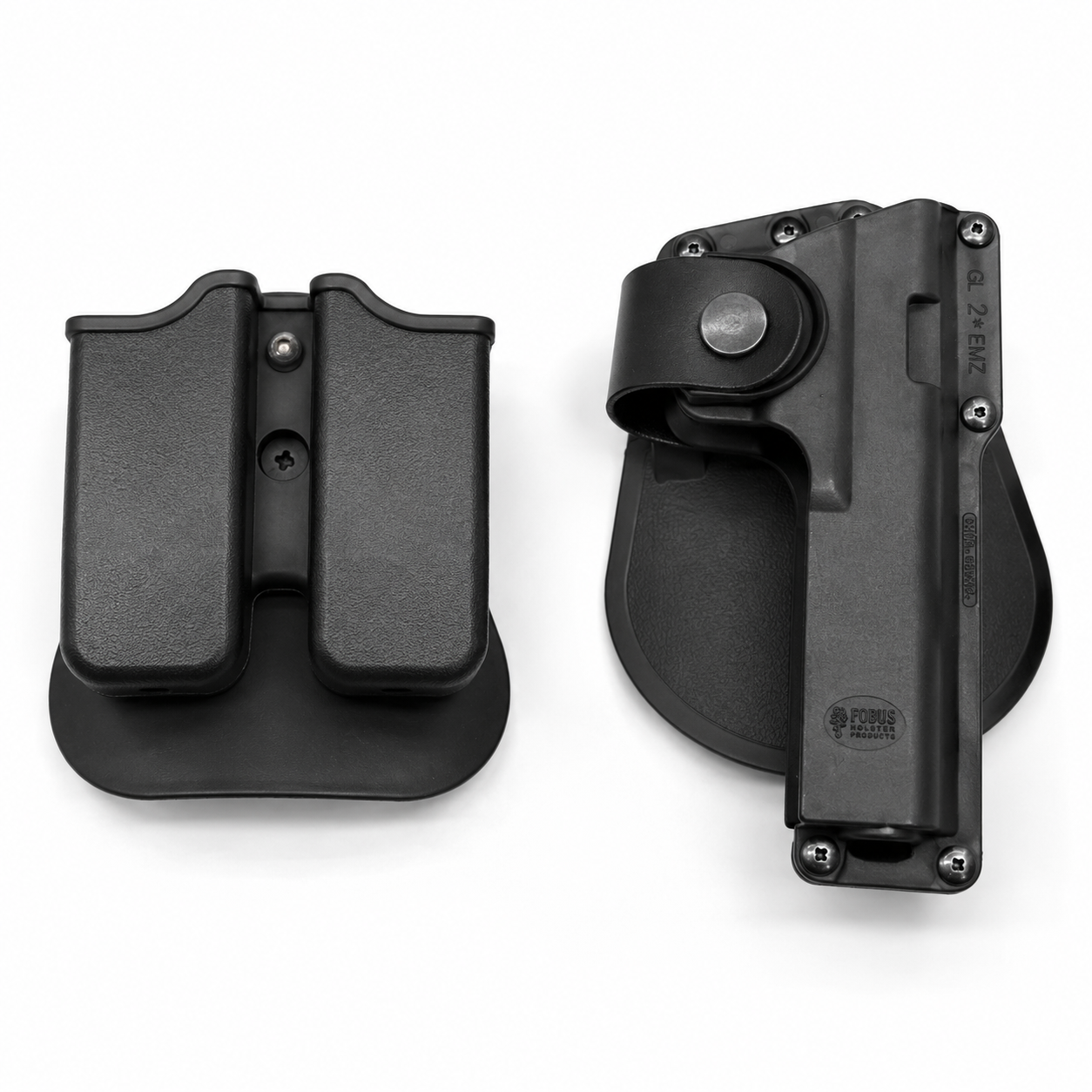 Polymer holster for Glock and Beretta