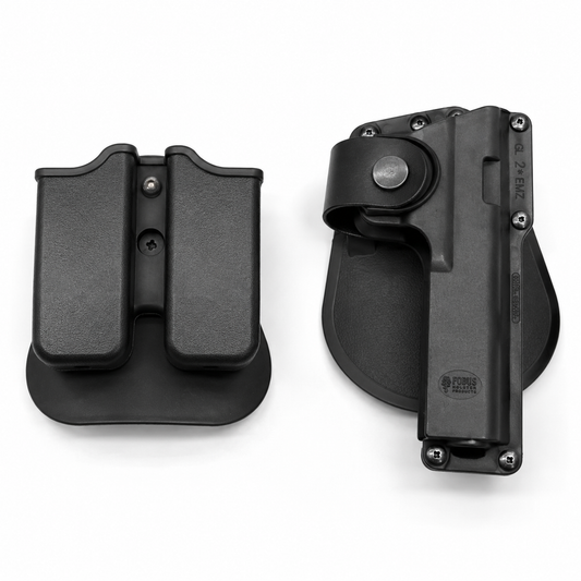 Polymer holster for Glock and Beretta