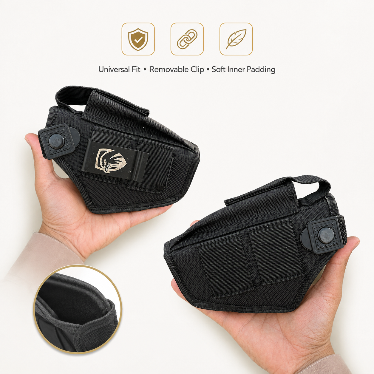IWB & OWB Parachute Holster With 1 mg pouch