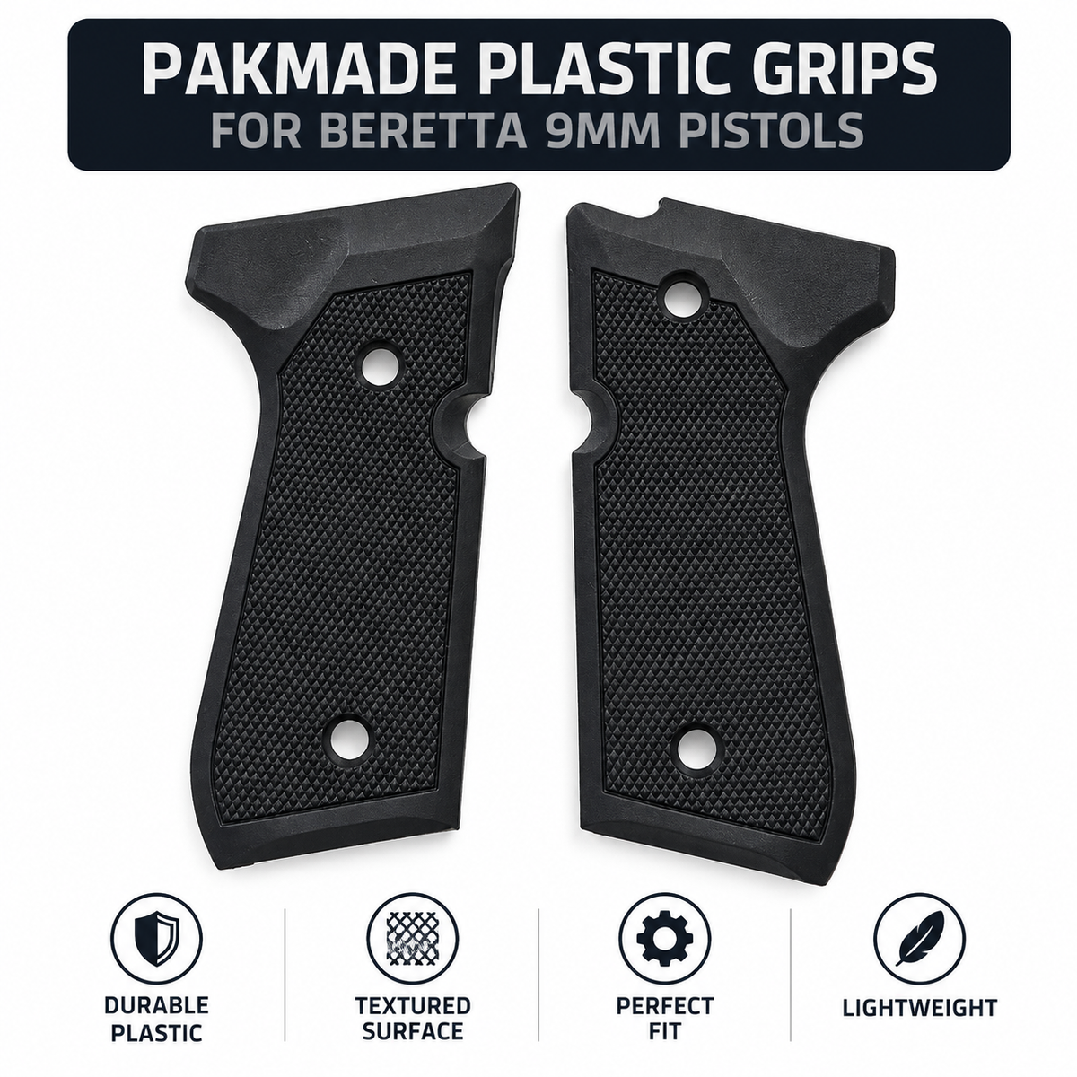 Pakmade Plastic grips for beretta 92 fs (without logo grips)