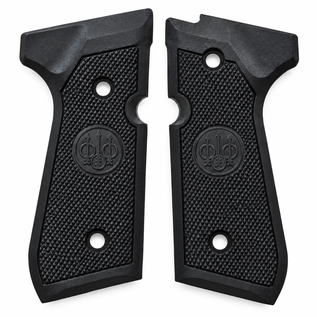 Beretta 92 fs side grips with logo-Black