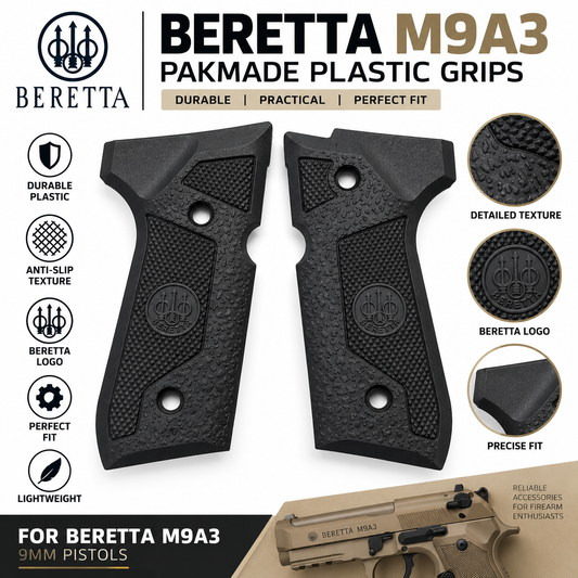 Plastic side grips for Beretta M9A3