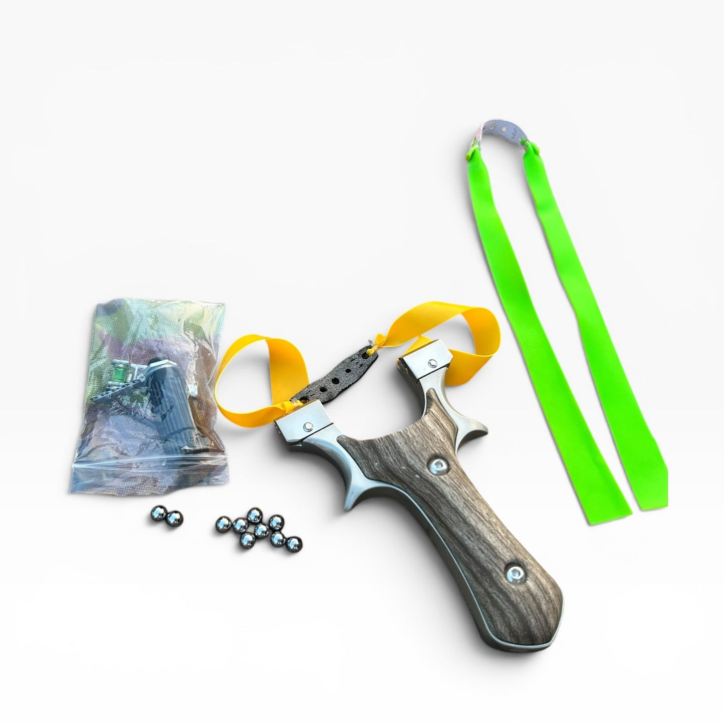 Imported slingshot with side laser and 1 extra rubber set and 10 pelets