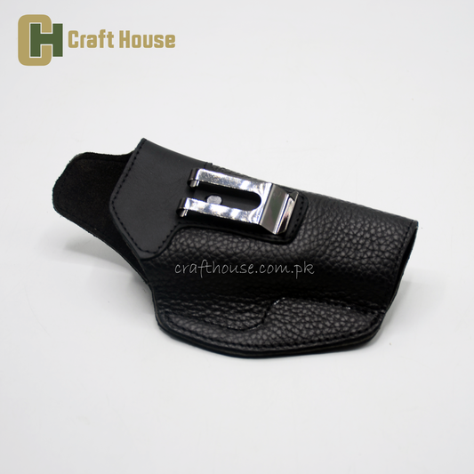 Genuine leather inner waist band cover for 9-mm