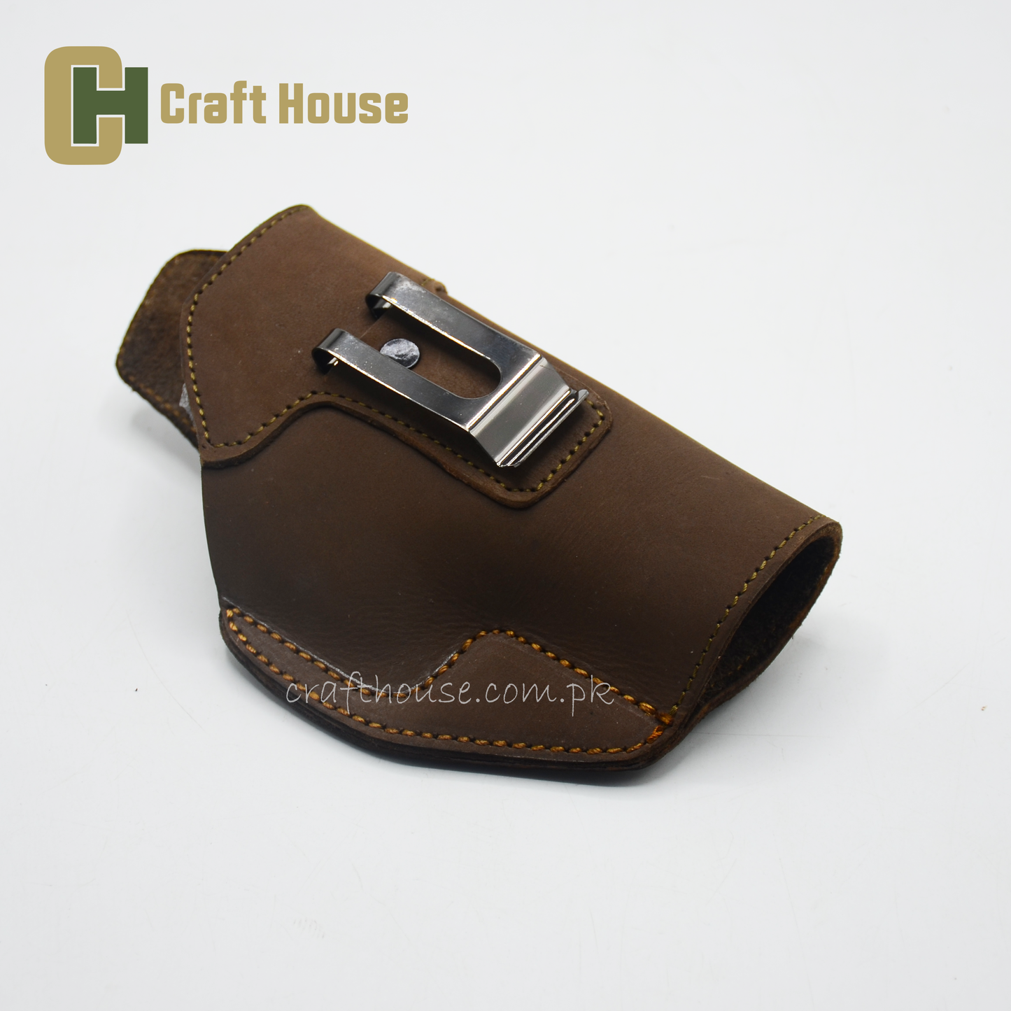 Genuine leather inner waist band cover for 9-mm
