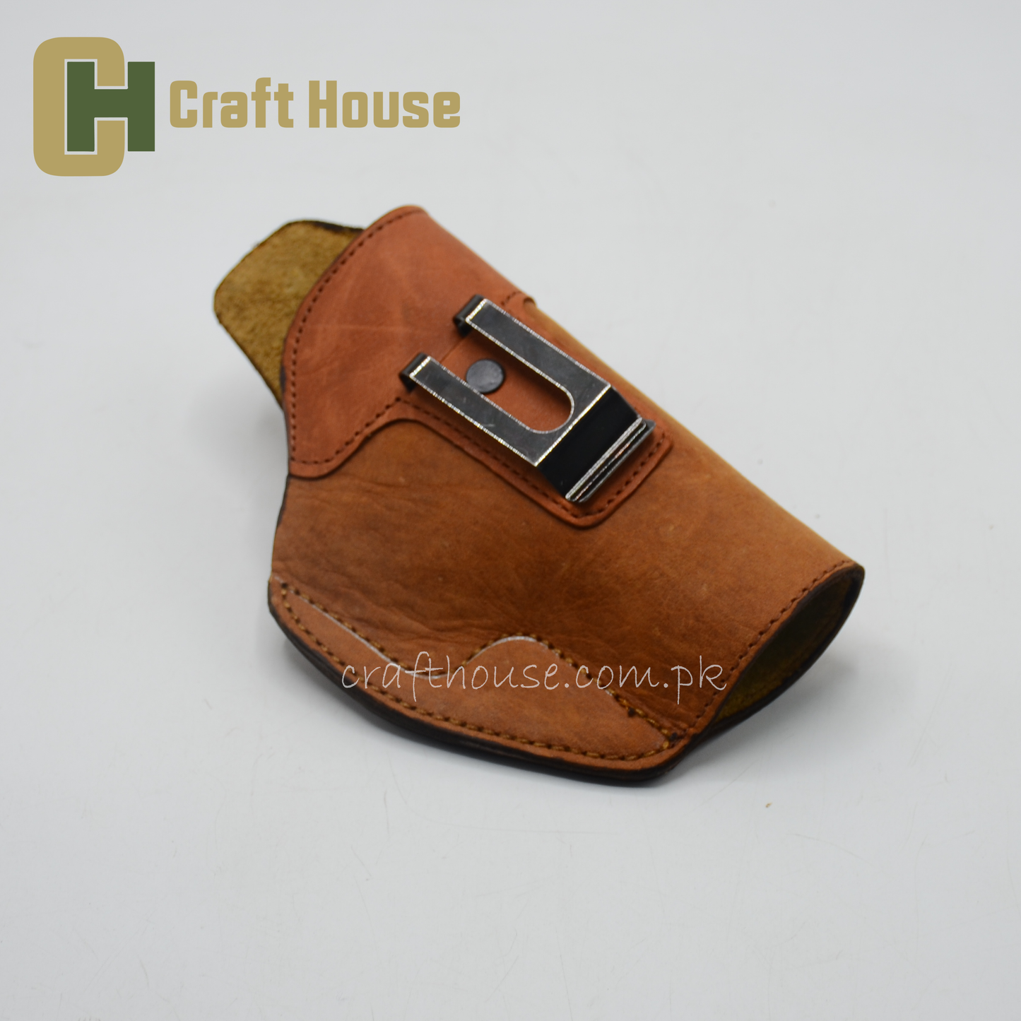 Genuine leather inner waist band cover for 9-mm