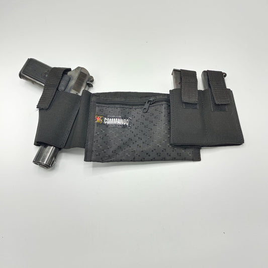 Belly Band Holster with 2 mag pouches and license pouch