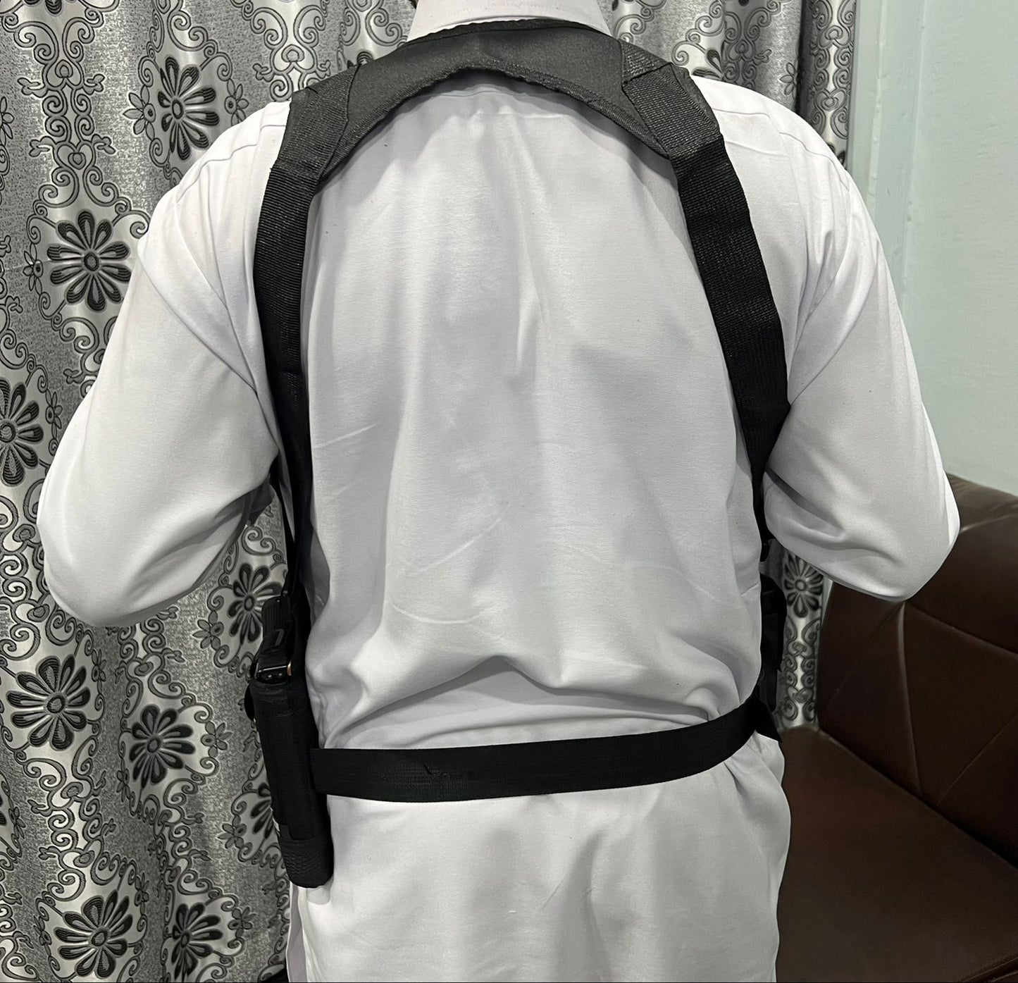 Double sided shoulder cover parachute black