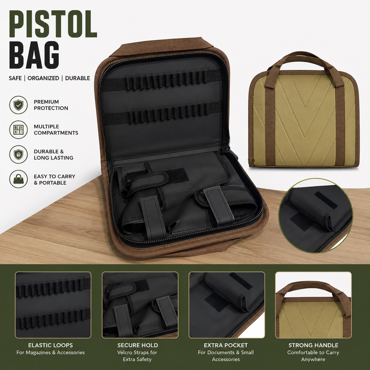 Universal Pistol Bag – Parachute Material