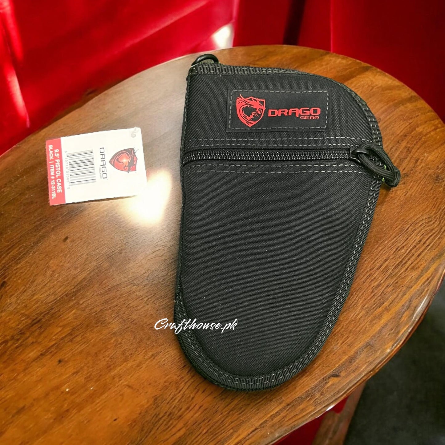 Foam-Padded Compact Pistol Bag – Black (Fits Glock 26, HS9, G3C)