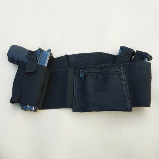 BELLY BAND HOLSTER UNIVERSAL 30 BORE AND 9MM PISTOL WITH 2 MAGAZINES HOLDERS