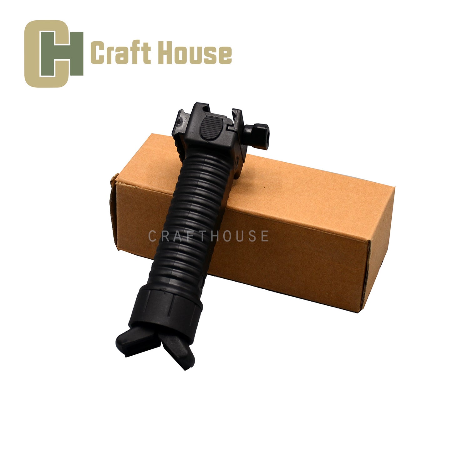 Polymer Picatinny bipod foregrip for 20mm picatinny rail