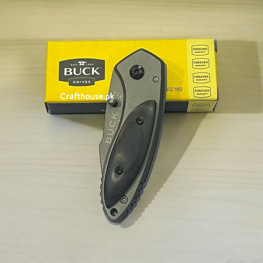 Buck Folding Pocket Knife – 6cm Blade, 15cm Overall Length