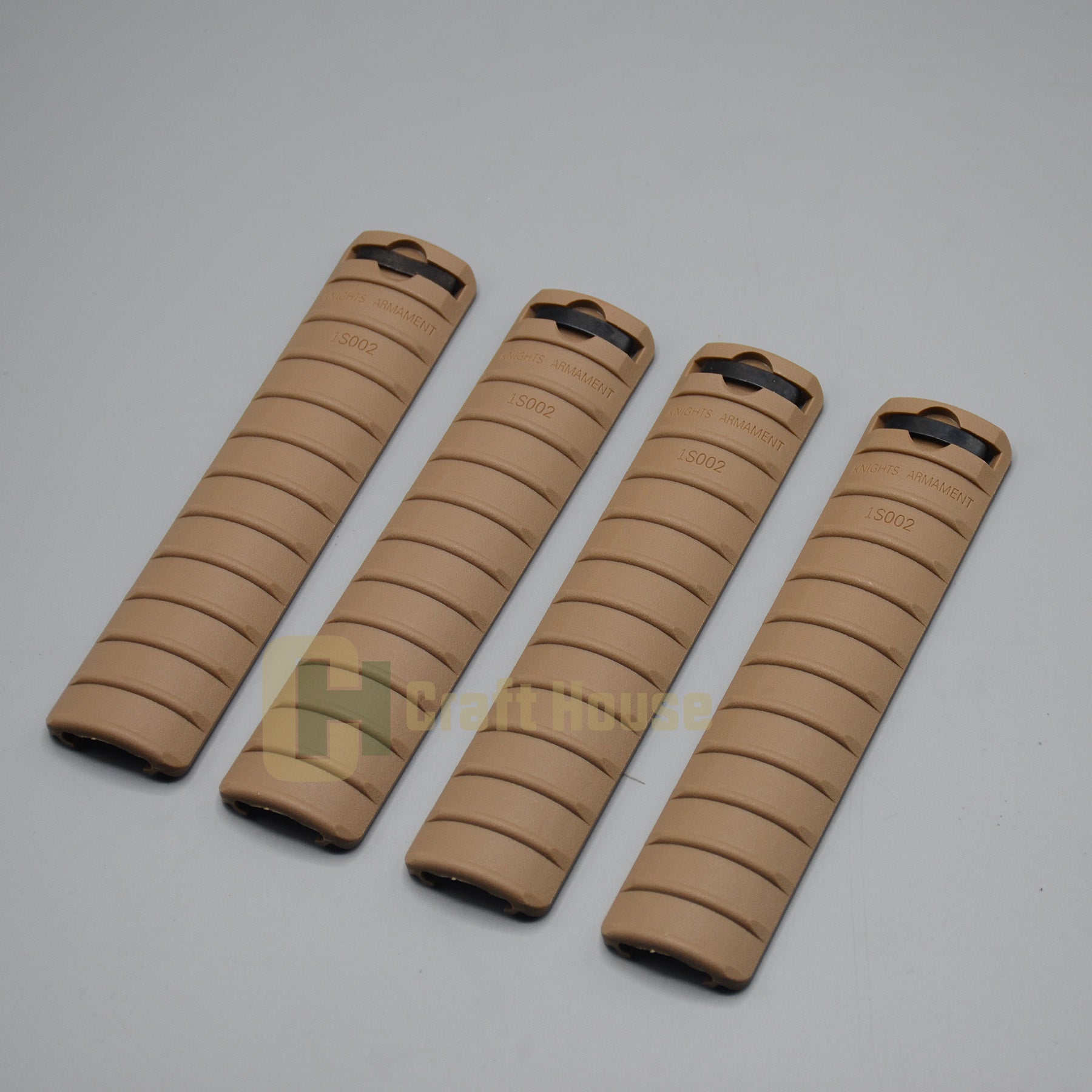 Knights armament picatinny rail protector covers four pieces tan color ...