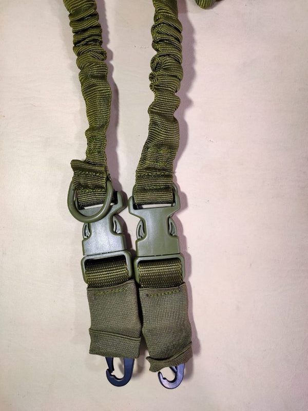 TWO POINT IMPORTED SLING WITH METAL HOOKS FOR AKM M4 AR15 ARMY GREEN C ...