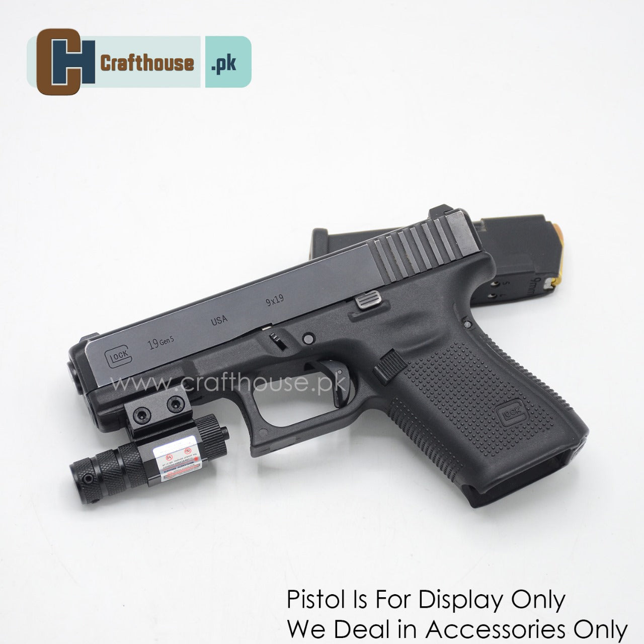 UNIVERSAL PISTOL RED DOT LASER WITH 20MM MOUNT – COMPATIBLE WITH GLOCK 17, GLOCK 18, GLOCK 19